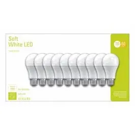 Led Light Bulb, Soft White Frosted, 760 Lumens, 10-Watts, 10-Pk. 1