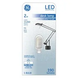 Led Light Bulb, T3, Warm White, Frosted, Non-Dimmable, 190 Lumens, 2-Watts 1