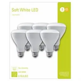 Led Reflector Flood Light, Br30, Soft White, 650 Lumens, 9-Watts, 6-Pk. 1