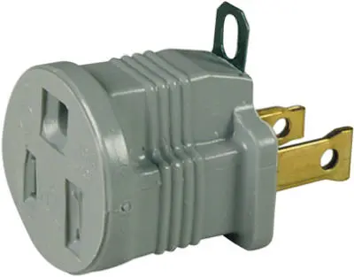 Legrand Pass & Seymour Vinyl Polarized 2 Wire Grounding Adapter 1