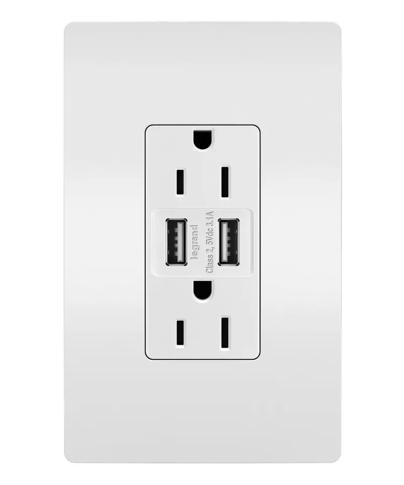 Legrand Radiant® 3.1A Usb Outlet Type A 15A Tamper-Resistant 1