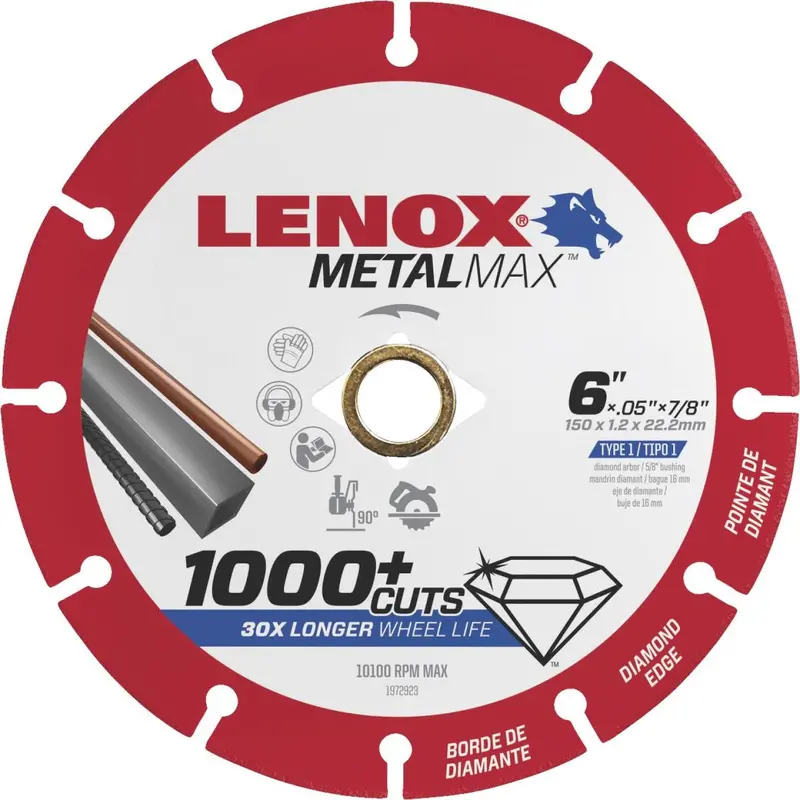 Lenox Metalmax 6 In. Segmented Rim Dry Cut Diamond Blade 1