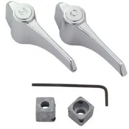 Lever Faucet Handle Pair, Universal, Chrome 1