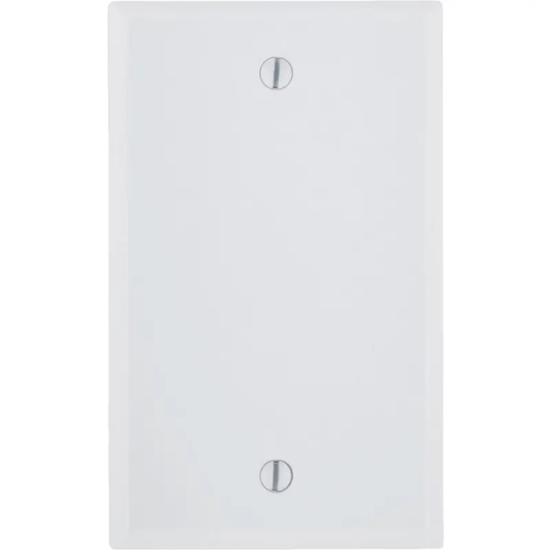 Leviton 1-Gang Standard Thermoset Blank Wall Plate, White 1