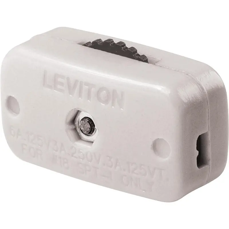 Leviton 3A/6A White Dial Cord Switch 1