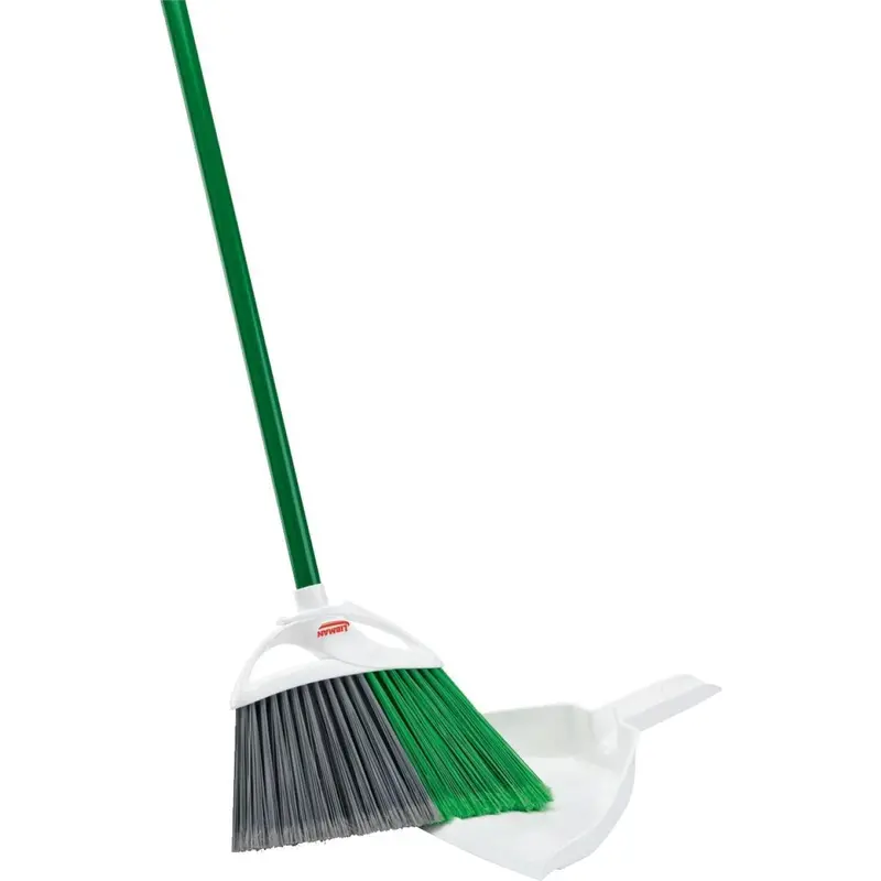 Libman 11 In. W. X 53.5 In. L. Steel Handle Precision Angle Broom With Dustpan 1