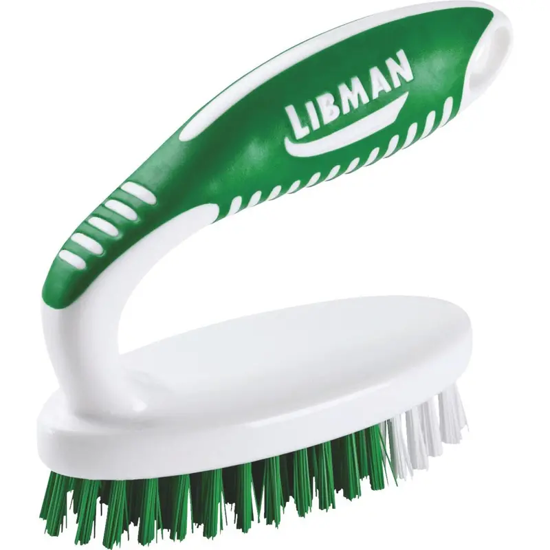 Libman 4.25 In. Polymer Bristle Rubber Grip Scrub Brush 1