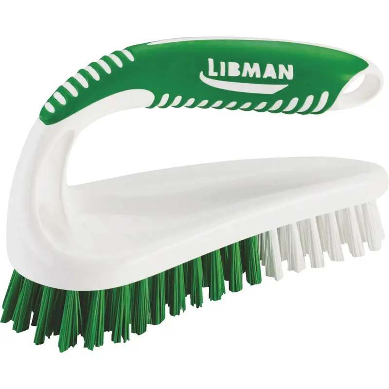 Libman 7 In. Polymer Sanoprene Bristle Contoured Grip Scrub Brush 1