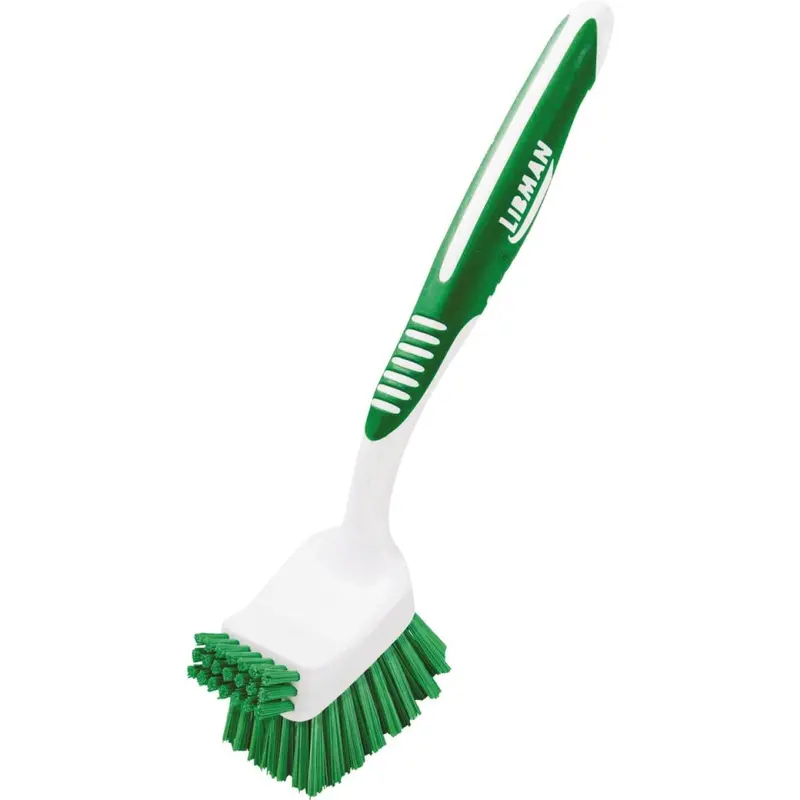 Libman Green Polymer Fibers Ergonomic Dish Brush 1