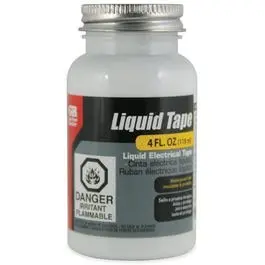 Liquid Electrical Tape, Waterproof, White, 4-Oz. 1