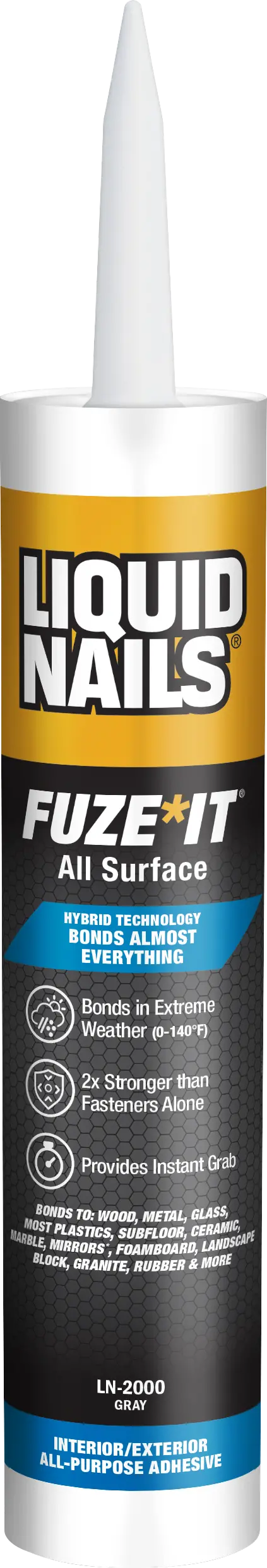 Liquid Nails® Fuze*It® All Surface Interior & Exterior Adhesive 1