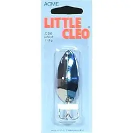 Little Cleo Spoon, Nickel & Neon Blue 1