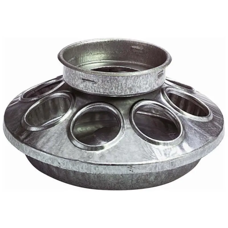 Little Giant Round Jar Poultry Feeder Base Galv 1