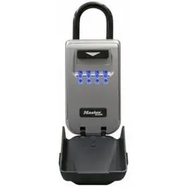 Lock Box, Light-Up Dial, Portable, 2-7/8-In. 1