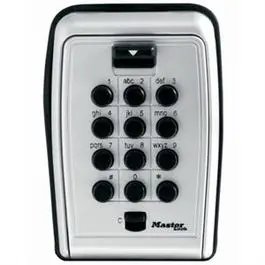 Lock Box, Push-Button, Portable, 3-7/8-In. 1
