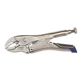 Locking Pliers With Cutter, Curved Jaw, 7-In. 1