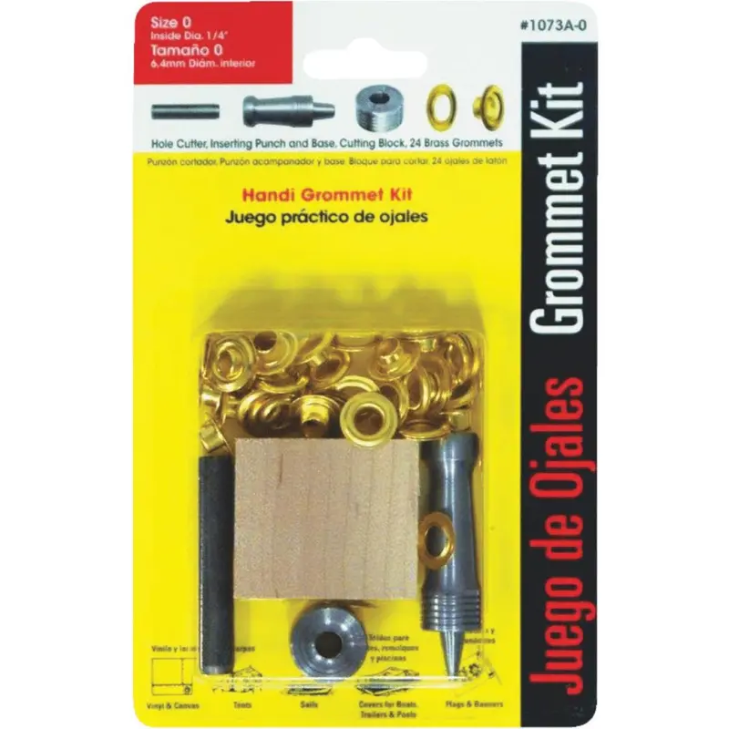 Lord & Hodge 1/4 In. Brass Grommet Kit 1