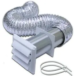 Louvered Hood Kit, White, 4-In. X 8-Ft. 1