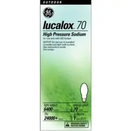 Lucalox Sodium Light Bulb, 70-Watts 1