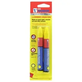 Lumber Crayons, Yellow, 2-Pk. 1