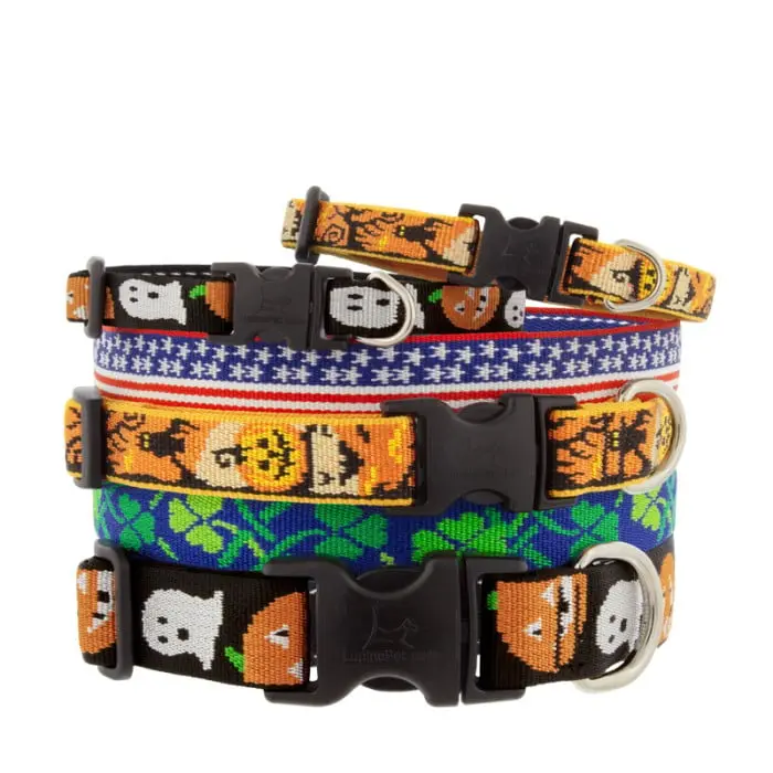 Lupine Holiday Designs Dog Collar 1