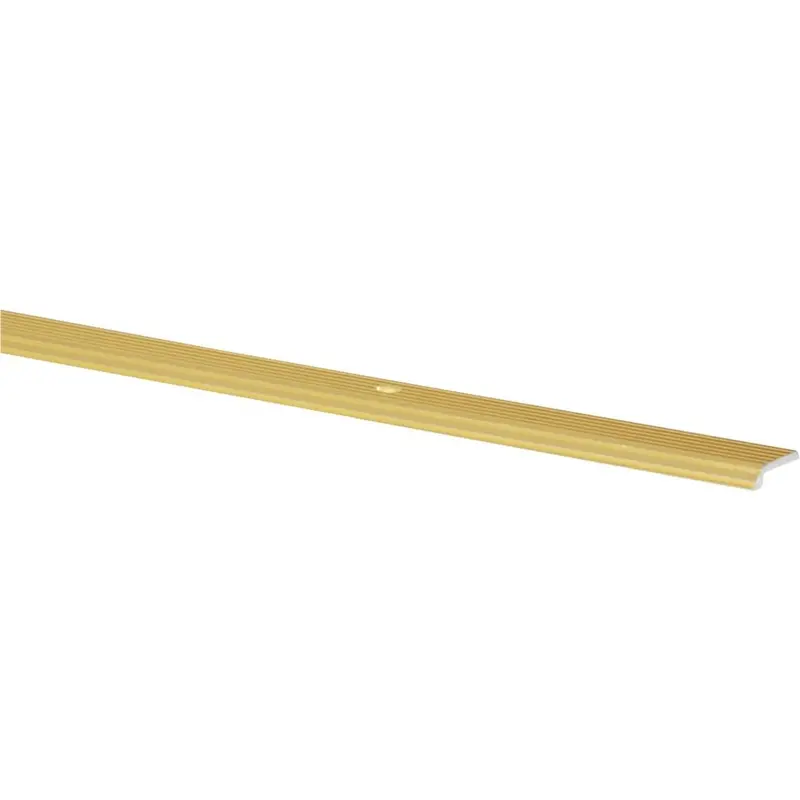 M D Building Products 3/4 In. X 3 Ft. Satin Brass Aluminum Fluted Tile Edging 1