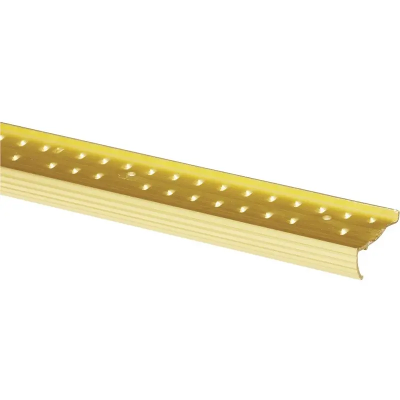 M-D Satin Brass 1-3/8 In. X 6 Ft. Aluminum Carpet Gripper 1