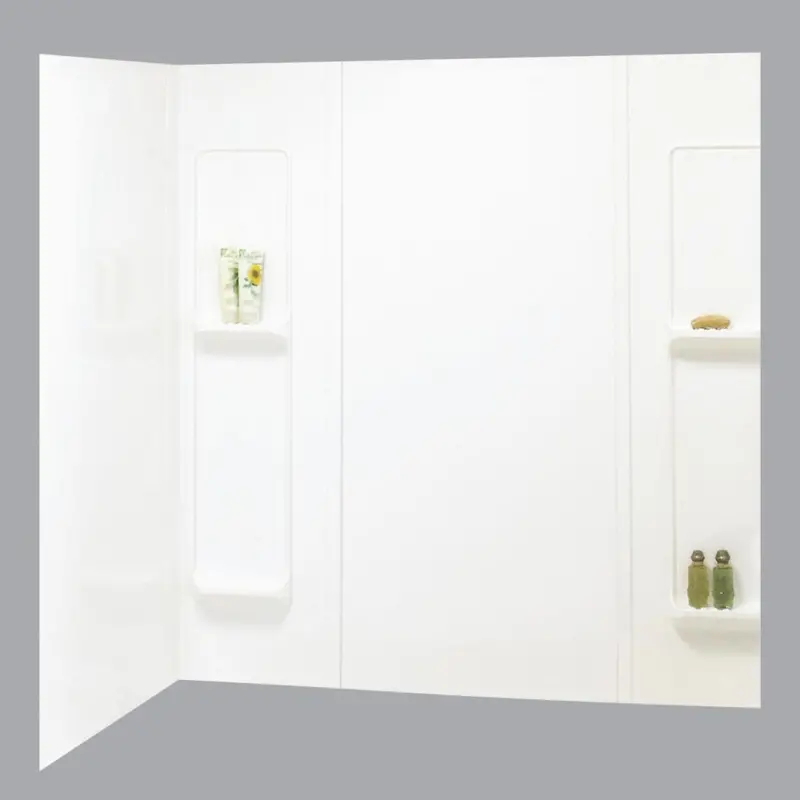 Maax Elan 5-Piece 59 In. H X 32 In. D Tub Wall Kit In White 1