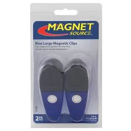 Magnetic Clips, Large, Blue, 2-Pk. 1