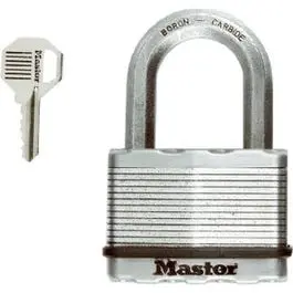 Magnum 2-1/2 In. Keyed Laminated Padlock, 1.5-In. Long Shackle 1