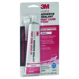 Marine Adhesive Sealant Fast Cure 5200, White, 3-Oz. 1