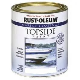 Marine Coatings Topside Paint, Gloss White, 1-Qt. 1