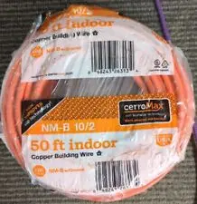 Marmon Home Improvement 50 Ft. 10/2 Orange Solid Cerromax Slipwire Copper Nm-B Wire 1