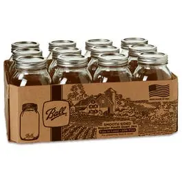 Mason Jars, Regular Mouth, Smooth Size 1
