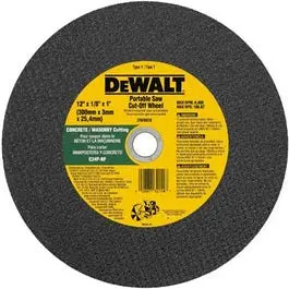 Masonry Cutting Wheel, 12-In. X 1/8-In. X 1-In. 1