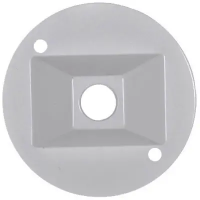 Master Electrician Weatherproof Round Lampholder Cover White 1