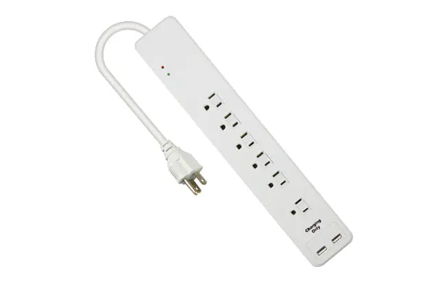 Master Electronics 6 Outlet Surge Protection With 1 Transformer Outlet 1
