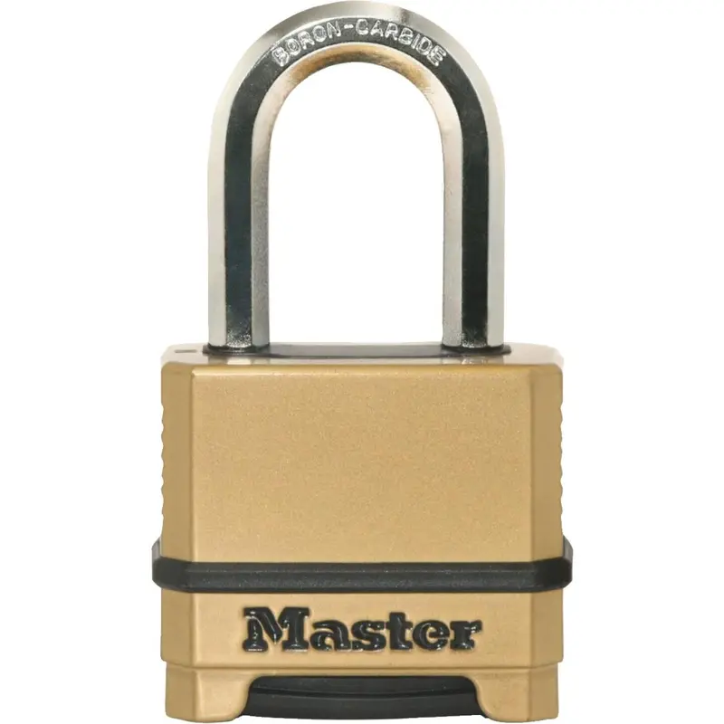 Master Lock Magnum 2 In. Steel Gold & Black Combination Padlock With 1-1/2 In. Shackle 1