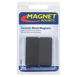 Master Magnetics 2-Piece Ceramic Block Magnets 1