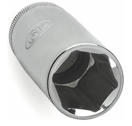 Master Mechanic Metric Deep Socket, 6-Point, 1/2 In. Drive, 15Mm 1