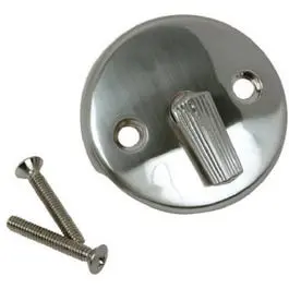 Master Plumber Brushed Tub Drain Overflow Face Plate 1
