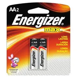 Max Alkaline Batteries, Aa, 2-Pk. 1
