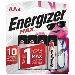 Max Alkaline Batteries, Aa, 4-Pk. 1