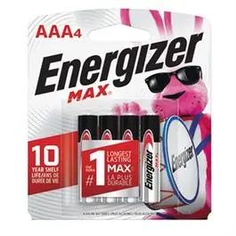 Max Alkaline Batteries, Aaa, 4-Pk. 1