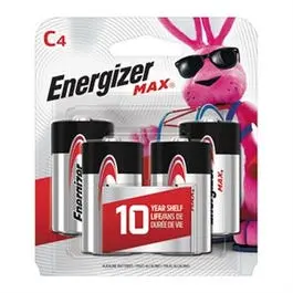 Max Alkaline Batteries, C, 4-Pk. 1