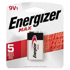 Max Alkaline Battery, 9V 1