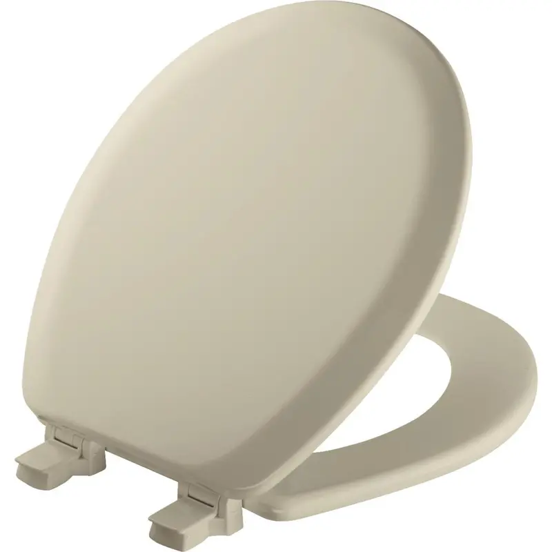 Mayfair Advantage Round Closed Front Bone Wood Toilet Seat 1