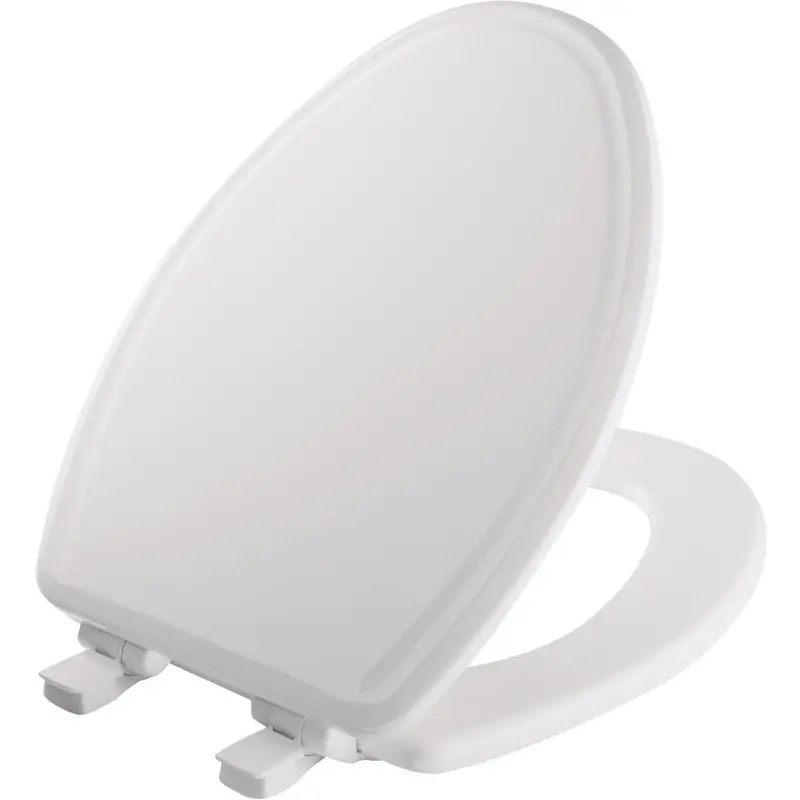 Mayfair Kendall Elongated Closed Front Whisperclose White Enameled Wood Toilet Seat 1