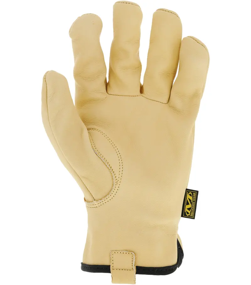 Mechanix Wear Leather Work Gloves Leather Cow Driver Women's Medium, Brown 1