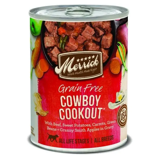 Merrick Grain Free Cowboy Cookout Canned Dog Food 1